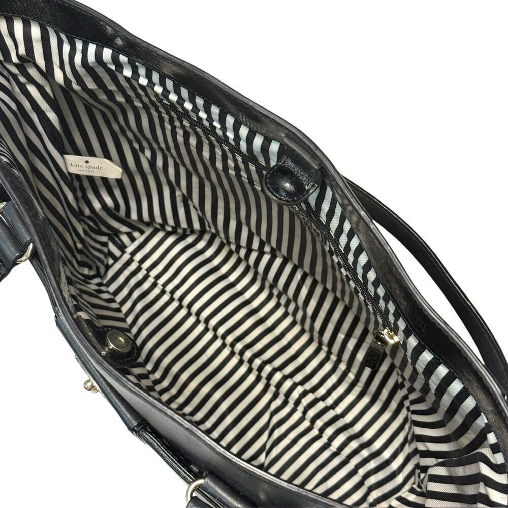 Kate Spade Hampton Road Davis Tote Shoulder Bag in Black - Smooth Leather - Picture 6 of 11